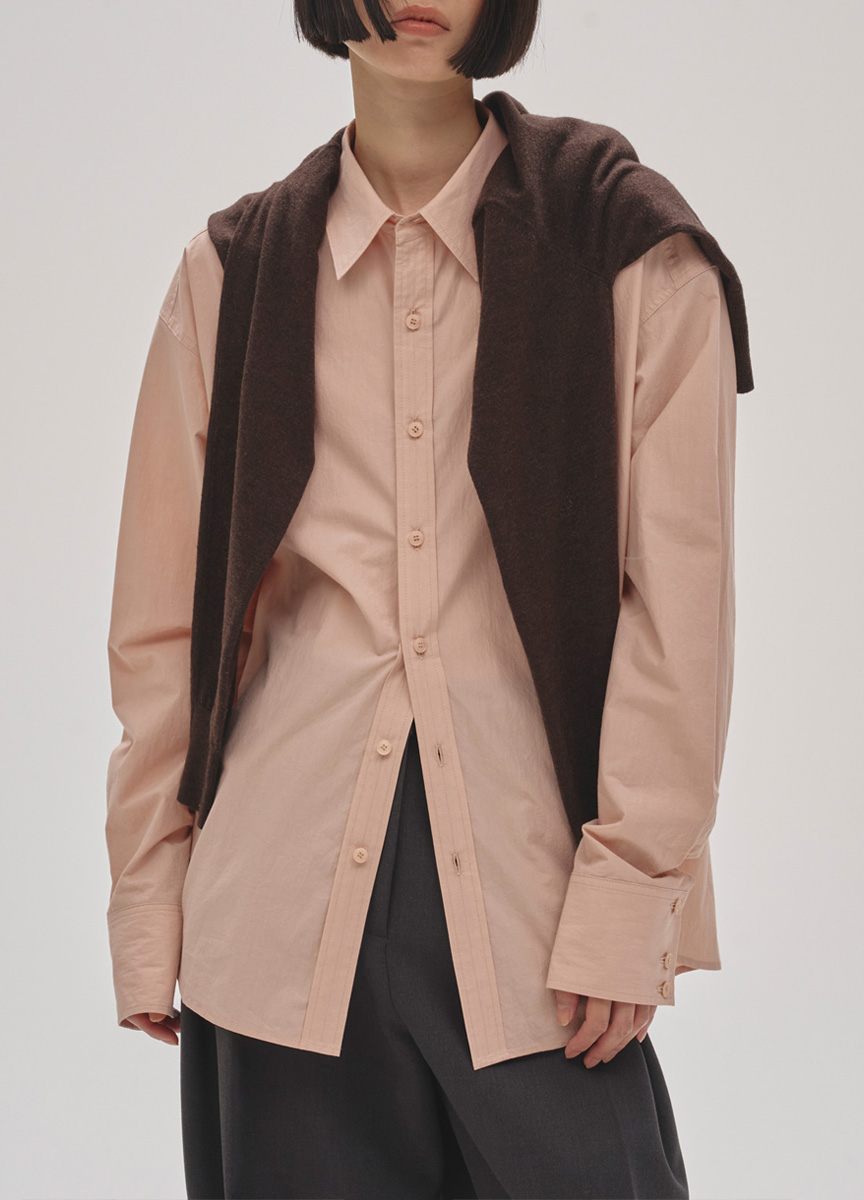 簡約質感長版襯衫